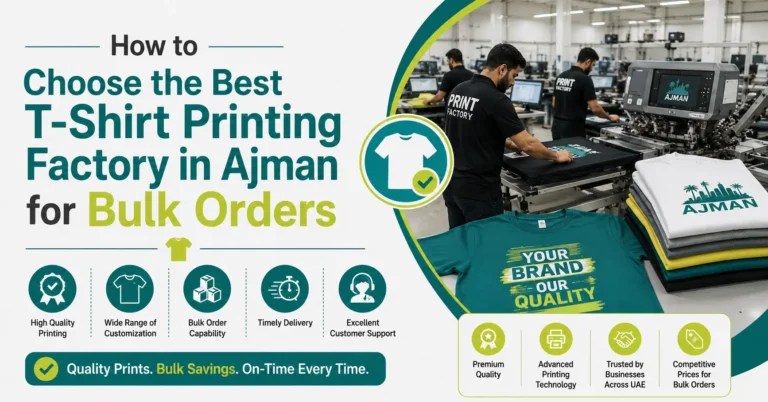 Best T-Shirt Printing Factory in Ajman for Bulk Orders