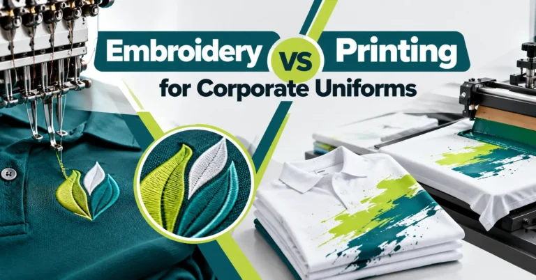 Embroidery vs Printing for Corporate Uniforms in Ajman